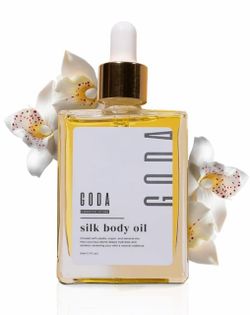 Silk Body Oil Women - Firming Anti Aging Moisturizing Formula, Crepey Skin Hydrating After Shower, Scented Organic Blend Premium Skincare