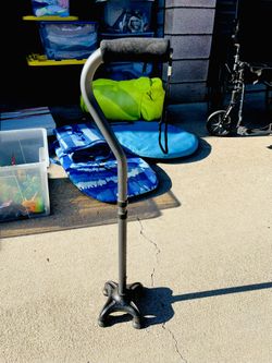 Adjustable Quad Cane with Comfort Grip Handle – Sturdy Support