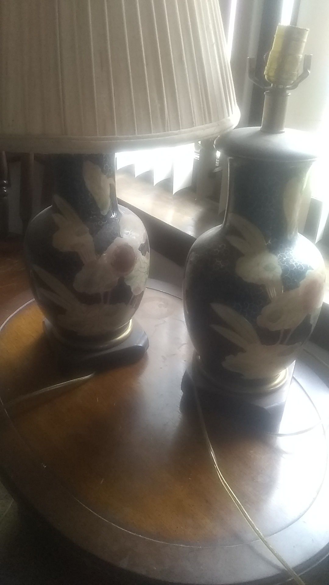 2 antique lamps clean and ready to go