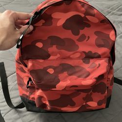Bape Red Camo Backpack 