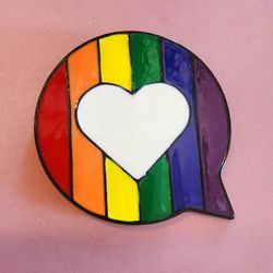 🆕️Pride Pin Heart Flag Enamel Pin Decoration For Clothes And Bags