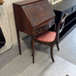 Antique Desk And Chair