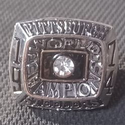 Pittsburgh Steelers SB Championship Ring 1974 Franco Harris Bradshaw New
