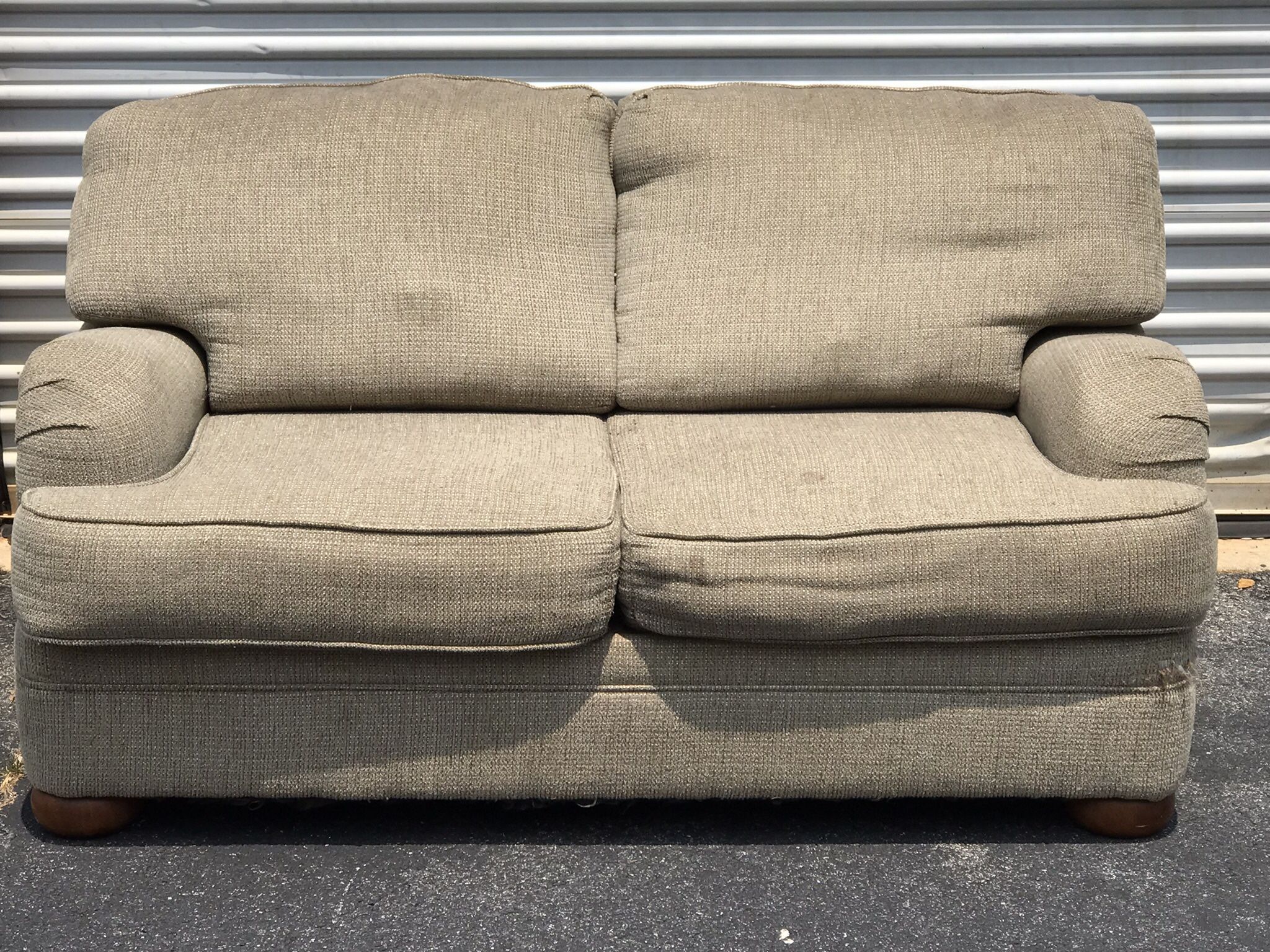 Beige Loveseat