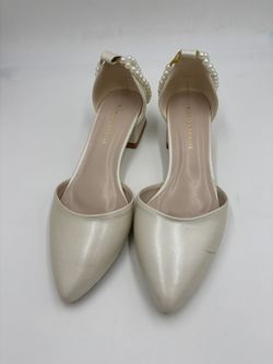 Eleanor Louise Pearl Embellished Heels 9.5