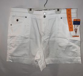 NWT ladies size 16 Dakota Blue white khaki shorts