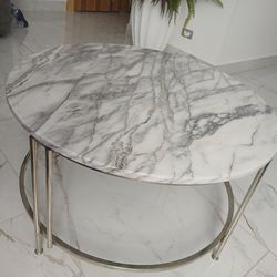 Marble stone concrete coffee table