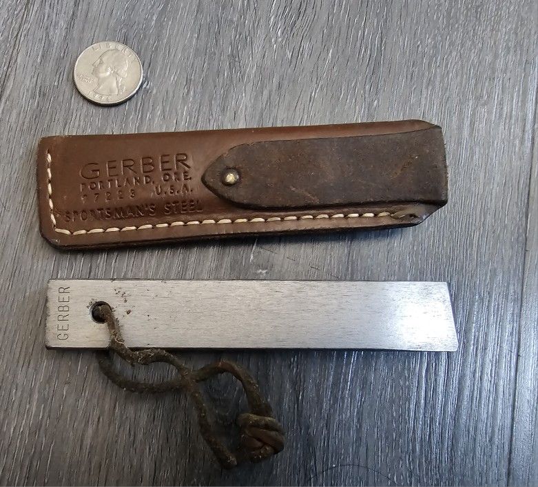 Vintage Gerber Sportsmans Steel Knife Sharpener