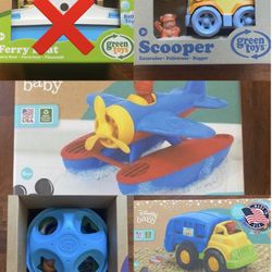 Choice of Item - One (1) Brand New Green Toy - Made In the USA - No BPA