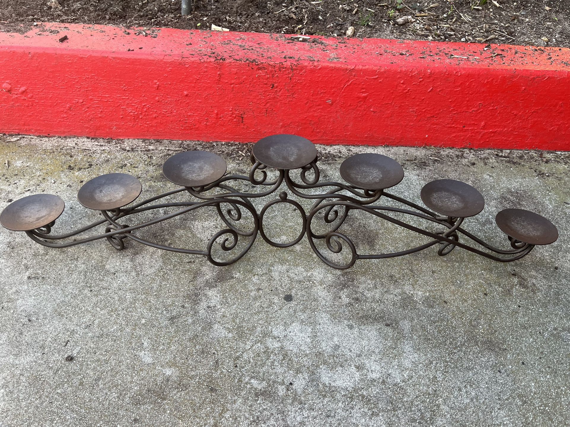 Iron Candle Holder For 7