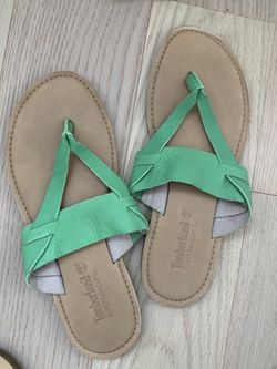 Timberland leather slides size 8