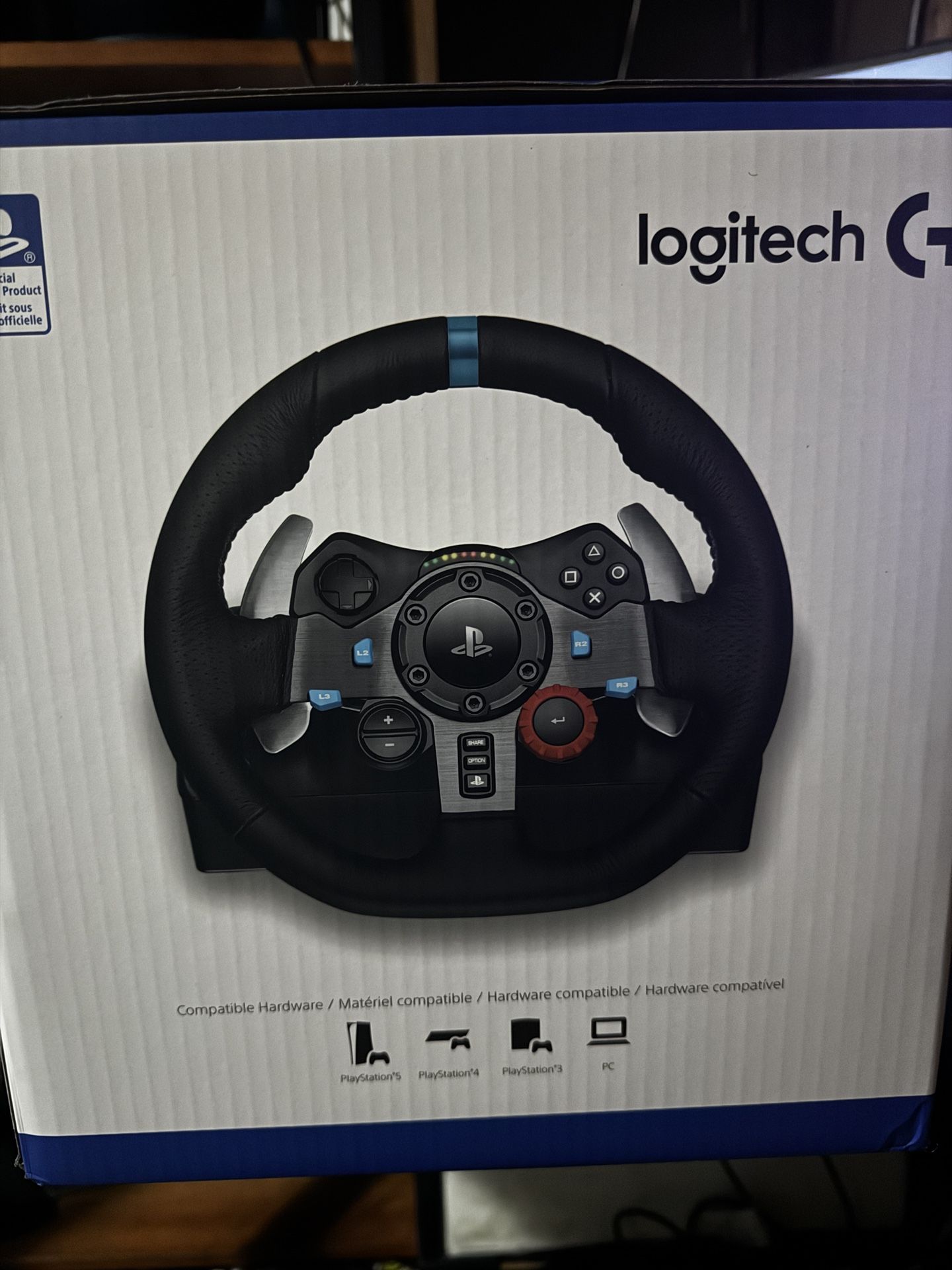 Logitech G29 Driving Force Racing Wheel and Pedals for PlayStation 4/5/PC