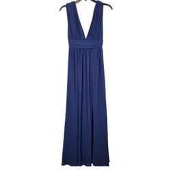 Lulus Heavenly Hues Navy Blue Maxi Dress - Large