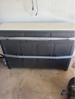Metal Grey Dresser