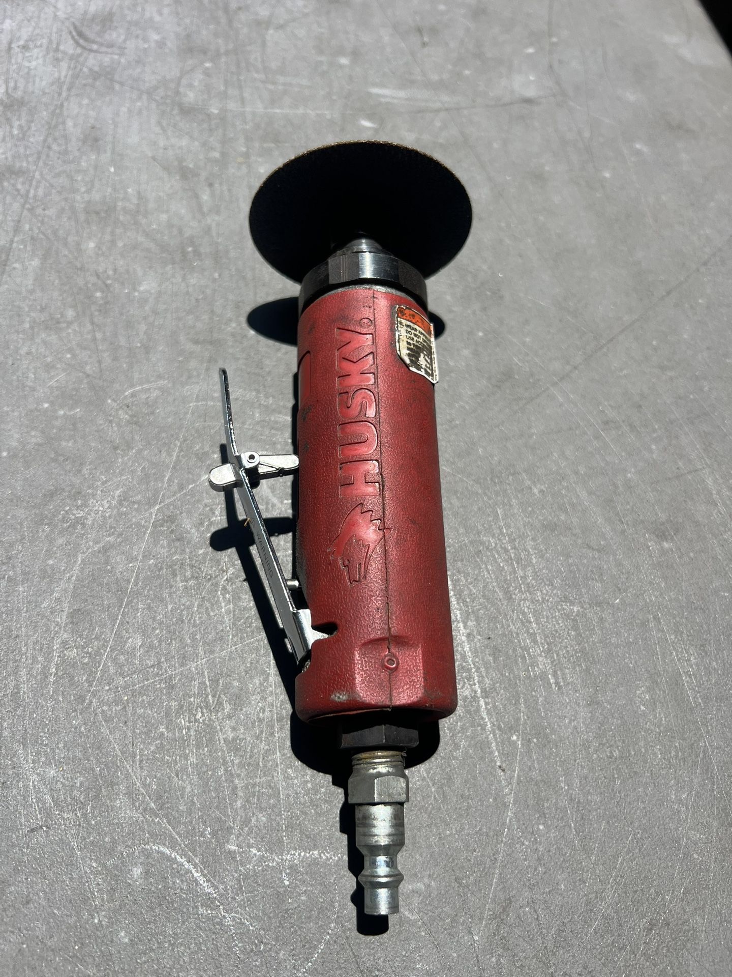 Husky Pneumatic Air Cutoff Tool with Cutoff Wheels