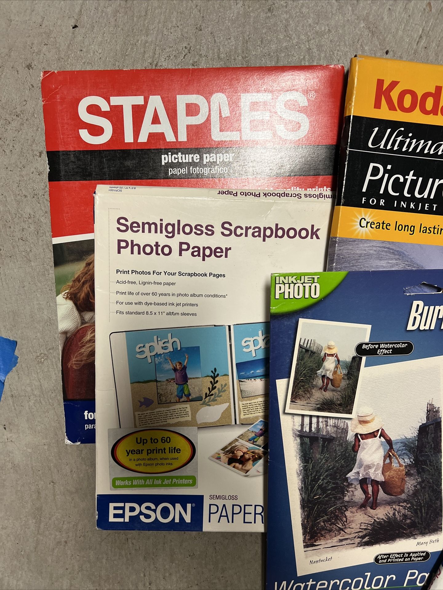 Lot 7 Open Picture Photo Paper For Ink Jet Printers