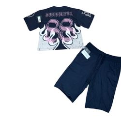 Men's shirt and shorts outfit