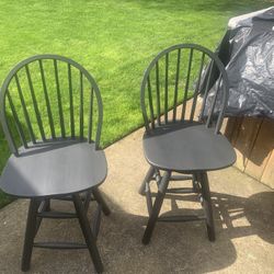 Black Swivel Stools