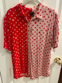 Red and Pink Bottom Up Minnie Mouse Shirt
