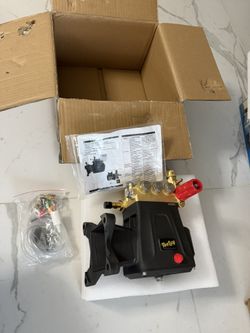 TOOLCY 4400 PSI Horizontal Pressure Wash Pump 1" Shaft Triplex 4.2 GPM