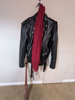 Halloween Walking Dead Negan Costume X-Large Leather Jacket