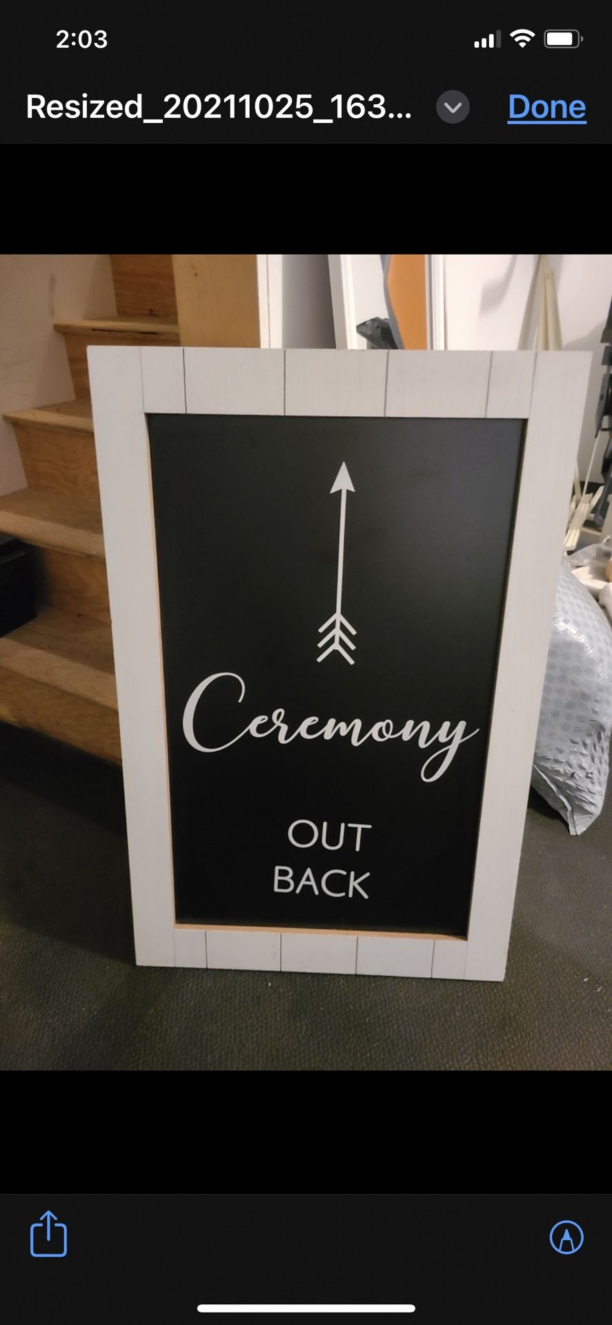 Wedding Ceremony Sign