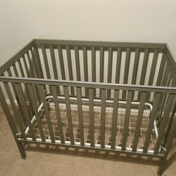 Grey Convertible Crib