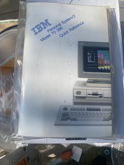 IBM Personal System/2 Model 70 Quick Reference Book 00F9975