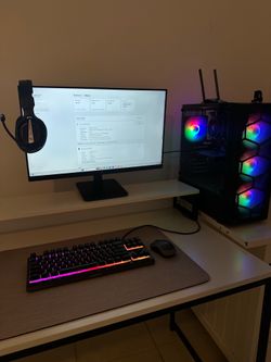 Full Gaming Setup PC + 75Hz Monitor RGB Ready To Play