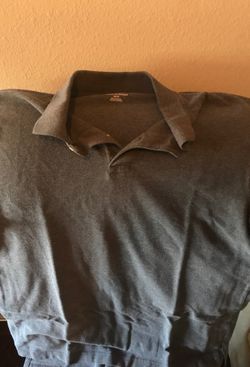 Dark grey collar shirt