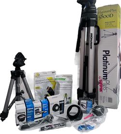 New Lot Of Assorted Camera Accessories Vivitar Canon HDMI Lenses Tripods Photo Filter 35mm 