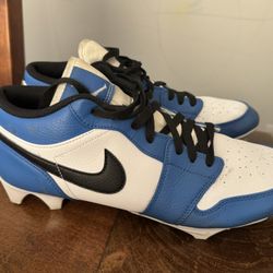 Jordan 1 Football Cleats Royal Blue