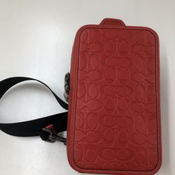 Coach Red Messenger Bag