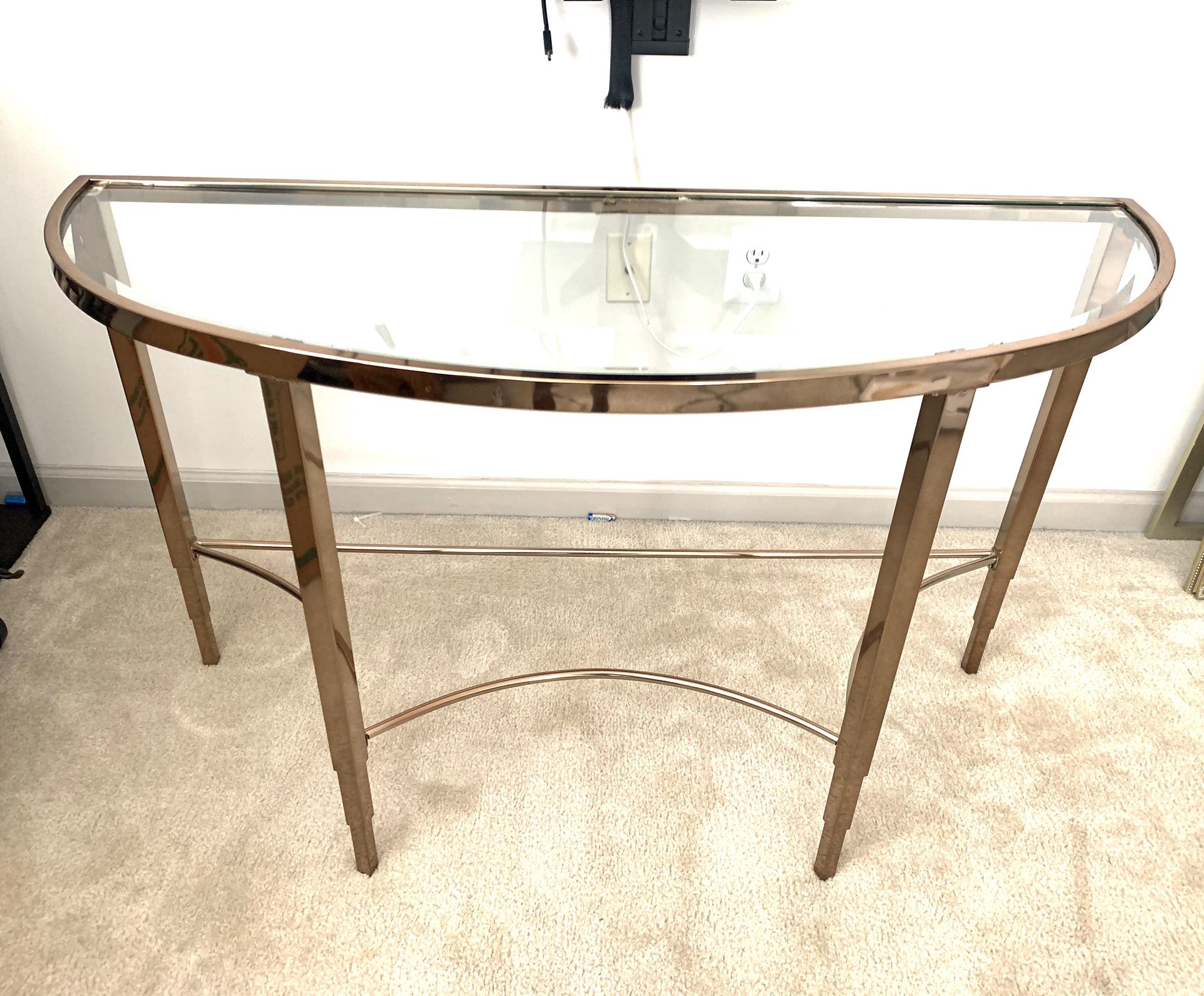 Gold Console Table- LIKE NEW
