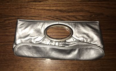 Silver Hand Bag Evening Bag Purse