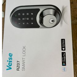 Veise RZ07 Smart Lock, Fingerprint Door Lock, 7-In-1 Keyless Entry With App Control, Electronic Touchscreen Keypad Deadbolt, Biometric Smart Locks For