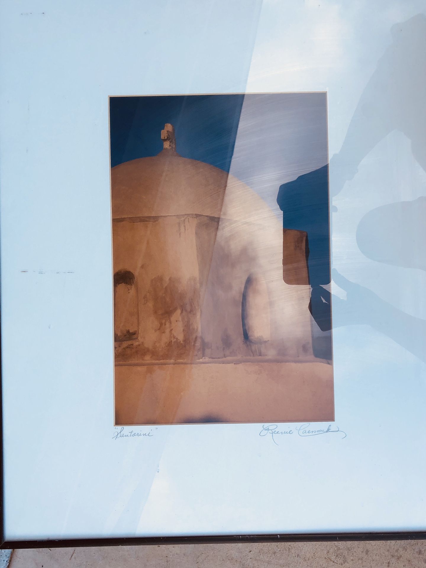 Two original photo art pieces signed by artist