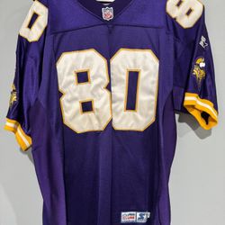 Throwback Minnesota Vikings Chris Carter Starter jersey 48 XL