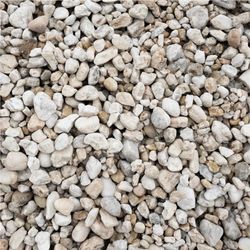 BULK ROCK - WHITE RIVER (EGG) ROCK 1" - 1½" ($250 per ton + Delivery)