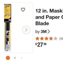 12 in. Masking Film and Paper Cutoff Blade