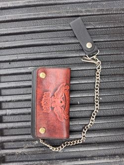 Harley-Davidson Leather Biker Chain Wallet