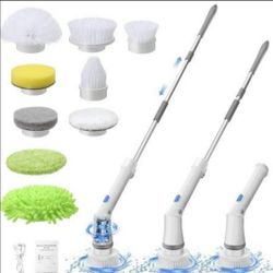 9 In 1 Adjustable Cordless Spin Scrubber