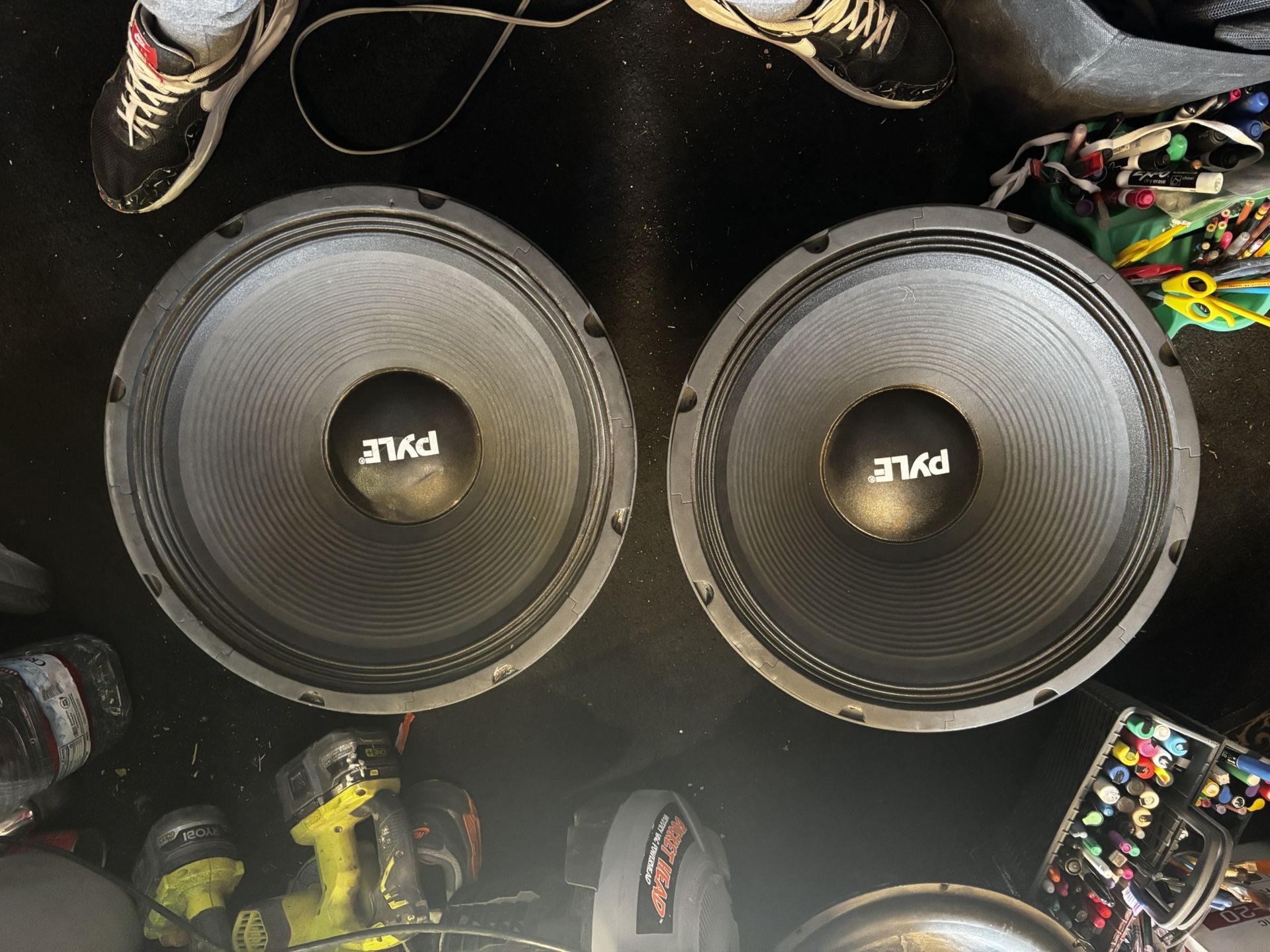 Pyle Premium 18” Subwoofer Speaker Pair – 1000W RMS Each – Great Condition!
