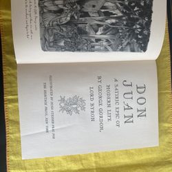 Don Juan By Lord Byron Hardback Book Copyright 1943