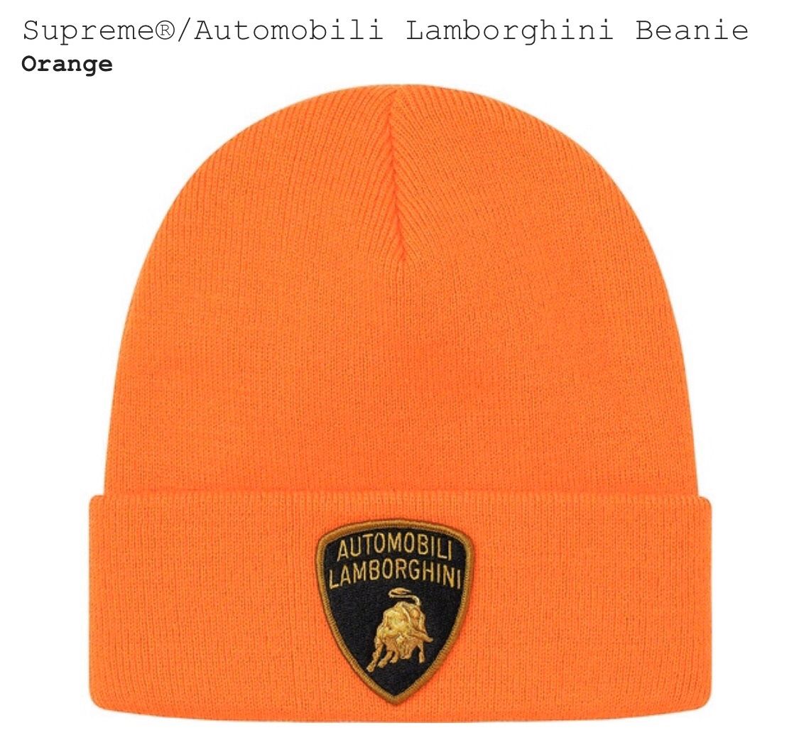 Supreme X Lamborghini beanieš„