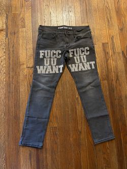 FUCCUUWANT SKINNY JEAN DENIM