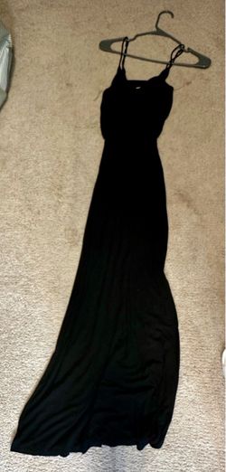 Black Maxi Dress with Spaghetti Straps