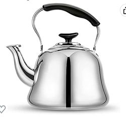 Tea Kettle Stovetop Teapot 2.2 Liters  Stainless Steel Hot Water Kettle Whistling