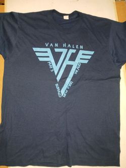Vintage concert shirts Van Halen Rush etc