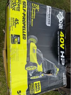 Ryobi self propelled electric 40v brand new